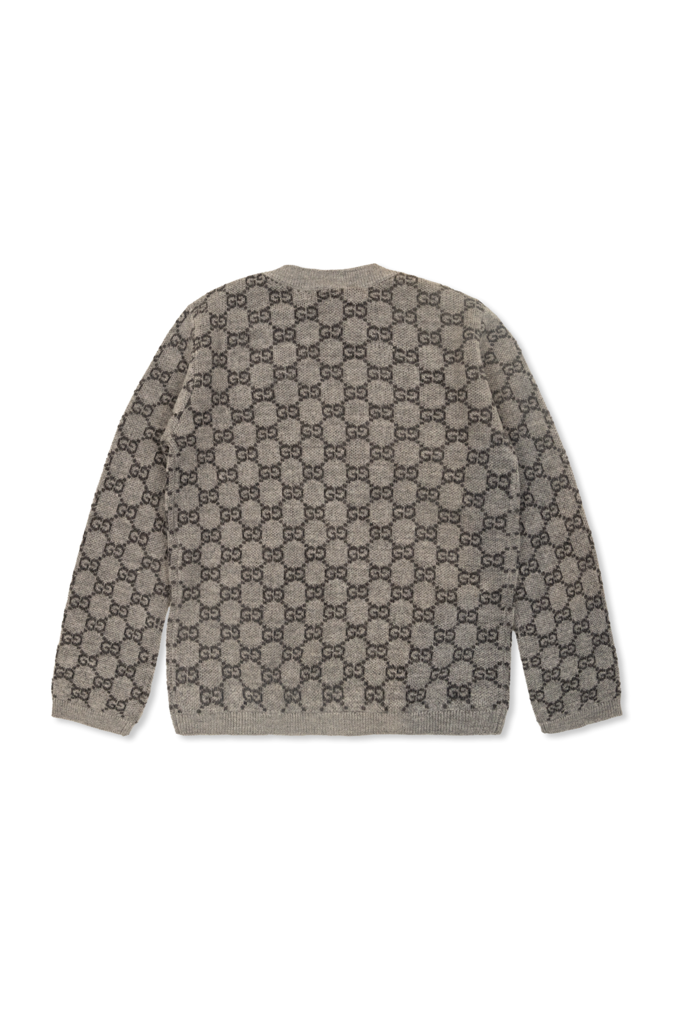 Grey Wool cardigan with 